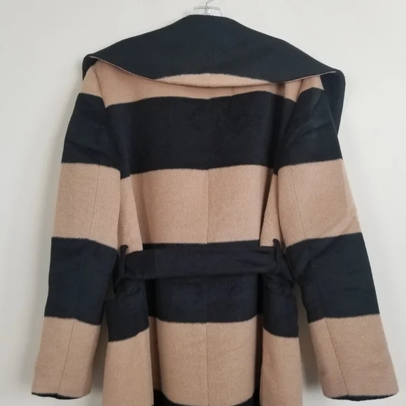 Ann Taylor Wool Blend Shawl Collar Belted Coat Small NWT - Picture 6 of 9